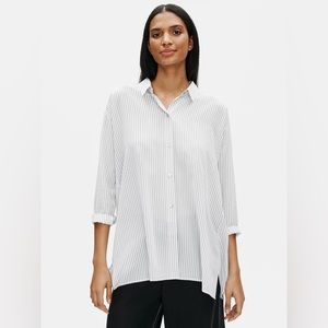 Eileen Fisher Silk Crepe top size XL